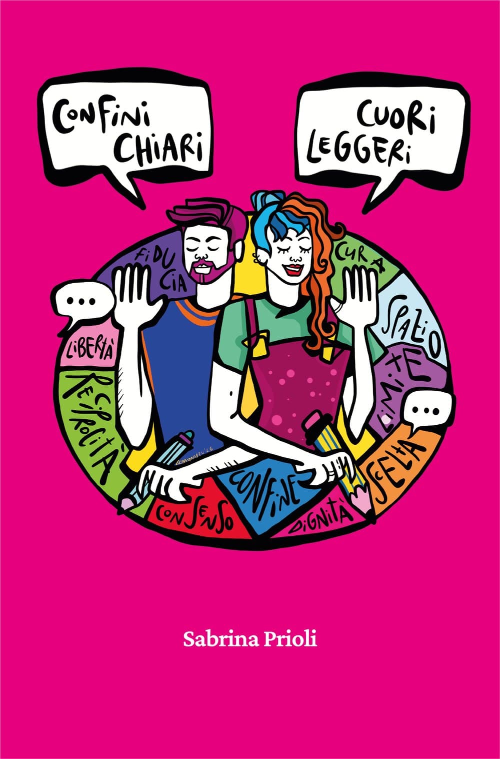 Copertina di «Confini chiari, cuori leggeri» di Sabrina Prioli
